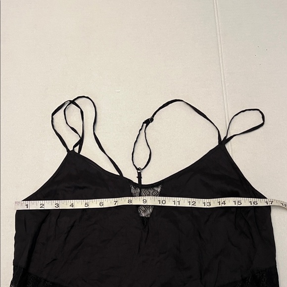 BILLABONG DESIGNERS CLOSET BLACK SHEER CUTOUT COTTON MAXI DRESS LARGE - Picture 15 of 16